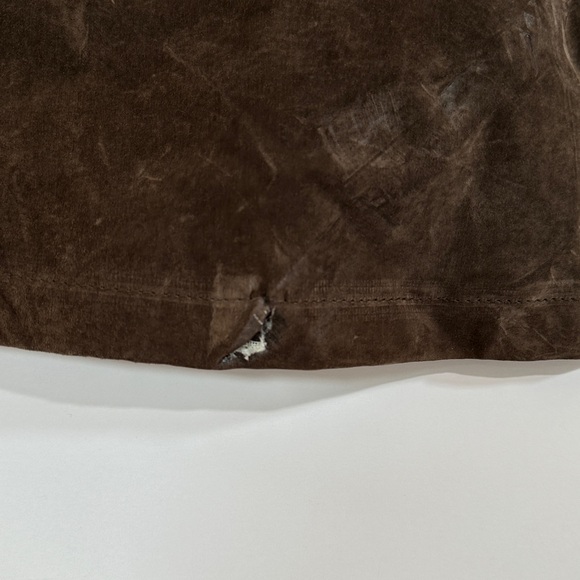 Vintage Disney Store Winnie The Pooh Suede Leather Jacket Coat Women's Brown XXL - Picture 5 of 16